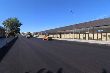 Qazaxda yeni asfalt örtüyü vurulmuş küçələrdən FOTOLAR (Bakı küçəsinin dairədən (“Əsədoğlu” marketin yanı) avtovağzalın qarşısına olan hissəsi və Əliağa Şıxlinski küçəsi) - 15.09.2025