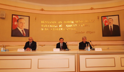 Qazaxda “Yusif Səmədoğlunun ədəbi irsi: ənənə və müasirlik kontekstində” mövzusunda elmi-praktik konfrans keçirilib-05.12.2025