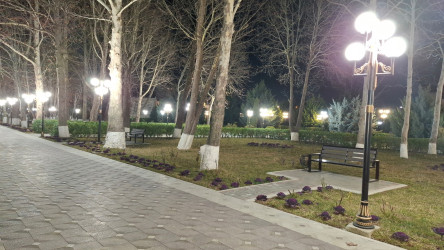 Qazax şəhəri Heydər Əliyev adına park - 04.03.2026
