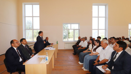 Qazaxda icra başçısının sentyabr ayı üzrə vətəndaşlarla keçirilən ilk səyyar görüşü rayonun Yuxarı Salahlı kəndində olub 03.09.2026
