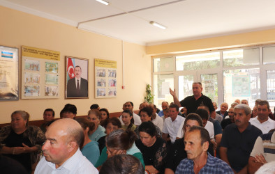 Qazaxda icra başçısının sentyabr ayı üzrə vətəndaşlarla keçirilən növbəti səyyar görüşü rayonun Aslanbəyli kəndində olub 10.09.2026
