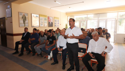 Qazaxda icra başçısının sentyabr ayı üzrə vətəndaşlarla keçirilən növbəti səyyar görüşü rayonun Aslanbəyli kəndində olub 10.09.2026
