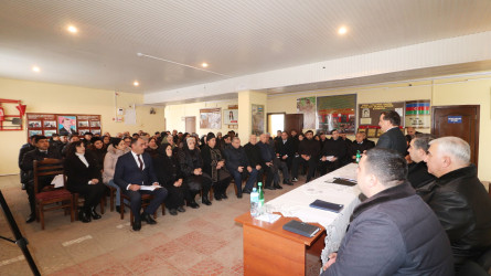 Qazaxda icra başçısının yanvar ayı üzrə vətəndaşlarla keçirilən növbəti səyyar görüşü rayonun Hüseynbəyli kəndində olub 22.01.2026