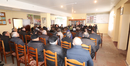 Qazaxda icra başçısının yanvar ayı üzrə vətəndaşlarla keçirilən növbəti səyyar görüşü rayonun Hüseynbəyli kəndində olub 22.01.2026