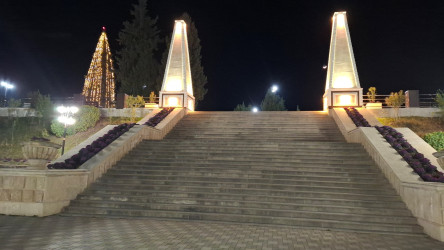 Qazax şəhəri Heydər Əliyev adına park - 04.03.2026