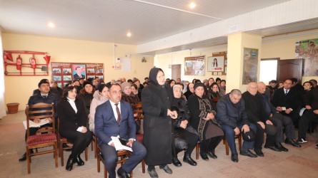 Qazaxda icra başçısının yanvar ayı üzrə vətəndaşlarla keçirilən növbəti səyyar görüşü rayonun Hüseynbəyli kəndində olub 22.01.2026