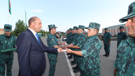 Dövlət Sərhəd Xidmətinin (DSX) Sərhəd Qoşunlarının “Qazax” Əlahiddə Sərhəd Diviziyasının qarnizon kompleksində sərhədçilər peşə bayramlarını qeyd ediblər 18.08.2026