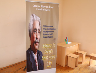 Qazaxda Xalq şairi Səməd Vurğunun anadan olmasının 120 illik yubileyi münasibətilə "Vurğun İmzası: Gənclərin Söz Səhnəsi" adlı tədbir keçirilib-19.06.2026
