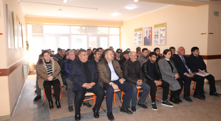 Qazaxda icra başçısının yanvar ayı üzrə vətəndaşlarla keçirilən sonuncu səyyar görüşü rayonun Aslanbəyli kəndində olub 26.01.2026