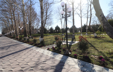 Qazax şəhəri Heydər Əliyev adına park - 04.03.2026