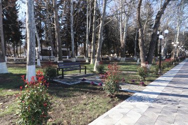 Qazax şəhəri Heydər Əliyev adına park - 04.03.2026